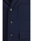 Gucci Blue Longline Single-Breasted Blazer
