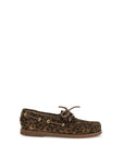 Gianvito Rossi Leopard Print Boat Shoes