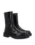 Salvatore Ferragamo Leather Ankle Boots - Black