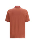 Brunello Cucinelli Burnt Orange Cotton Polo Shirt