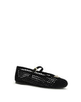 Prada Black Crochet Mary Jane Shoes