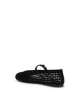Prada Black Crochet Mary Jane Shoes