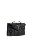 Saint Laurent Quilted Black Leather Shoulder Bag