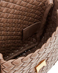 Bottega Veneta Woven Brown Leather Shoulder Bag
