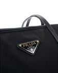 Prada Pattina Nylon Tote Bag - Black