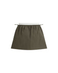 Alexander Wang Khaki Layered Mini Skirt