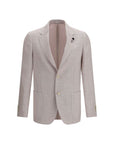 Lardini Roma Taupe Wool-Linen Blazer