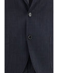 Lardini Deep Blue Cotton-Rich Full Suit