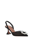 Amina Muaddi Begum Slingback Heels - Black