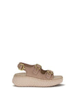 Chloé Nama Wedge Leather Platform Sandals