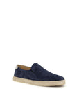 Brunello Cucinelli Deep Blue Suede Leather Espadrilles