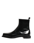 Dolce & Gabbana Leather Ankle Boots - Black