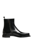 Dolce & Gabbana Leather Ankle Boots - Black
