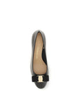 Ferragamo Fiocco Vera Black Leather Heel Pumps