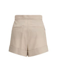 Max Mara Wool-Mohair-Silk High Rise Shorts