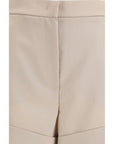 Max Mara Wool-Mohair-Silk High Rise Shorts