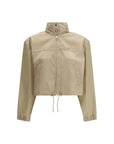 Prada Beige Eco Re-Nylon Cropped Jacket