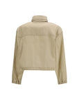 Prada Beige Eco Re-Nylon Cropped Jacket