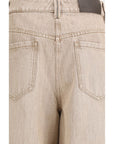 Brunello Cucinelli Beige Barrel Denim Jeans