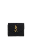 Saint Laurent Cassandre Matelassé Compact Tri-Fold Wallet