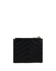Saint Laurent Cassandre Matelassé Bi-Fold Wallet - Black