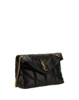 Saint Laurent LouLou Puffer Small Shoulder Bag - Black