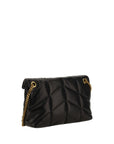 Saint Laurent LouLou Puffer Small Shoulder Bag - Black