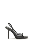 LE SILLA Vittoria Mesh Stiletto Heel Sandals - Black