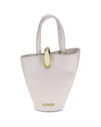 Jacquemus La Bambola Cream/Beige Leather Shoulder Bag
