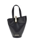 Jacquemus La Bambola Black Leather Shoulder Bag