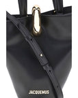 Jacquemus La Bambola Black Leather Shoulder Bag