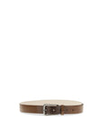Brunello Cucinelli Leather Square Buckle Belt