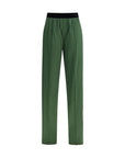 Tom Ford Silk Straight Leg Casual Pants - Green