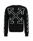 Off-White Arrow Knit Sweater - Black