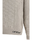 Off-White Arrow Knit Sweater - Cool Beige