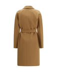 Max Mara Aceri Long Cashmere Coat - Bronze Beige