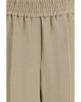 Brunello Cucinelli Beige Tapered Pants