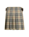 Burberry Checkered Wool Mini Skirt