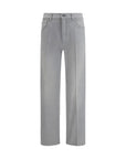 Prada Light Gray/Grey Straight-Leg Jeans