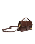 Jacquemus Midnight Brown Leather Le Grand Bambino Handbag
