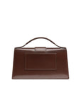 Jacquemus Midnight Brown Leather Le Grand Bambino Handbag
