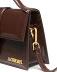 Jacquemus Midnight Brown Leather Le Grand Bambino Handbag