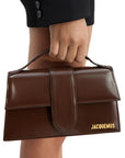 Jacquemus Midnight Brown Leather Le Grand Bambino Handbag