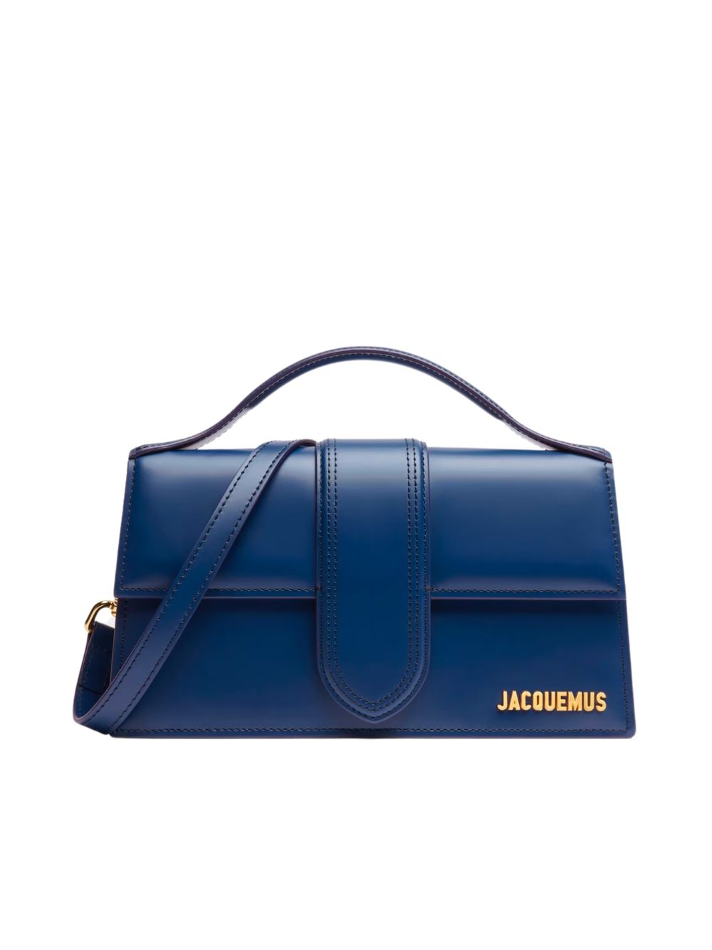 Jacquemus Navy Blue Leather Le Grand Bambino Handbag – Runway Door
