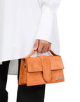 Jacquemus Terracotta Leather Le Grand Bambino Handbag