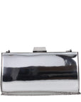 Jimmy Choo Zahra Leather Clutch Bag - Silver