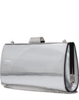 Jimmy Choo Zahra Leather Clutch Bag - Silver