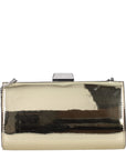 Jimmy Choo Zahra Leather Clutch Bag - Gold