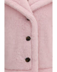Max Mara Corvino Plush Teddy Coat - Pink