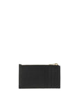 Saint Laurent Cassandre Matelassé Zipped Fragments Card Case - Black